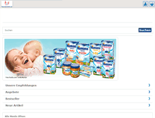 Tablet Screenshot of flaschenmilch.de